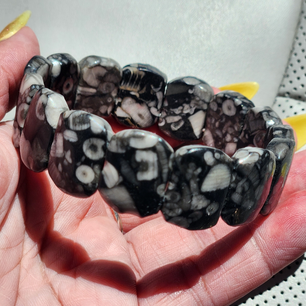 Black and Gray Stone Bracelet